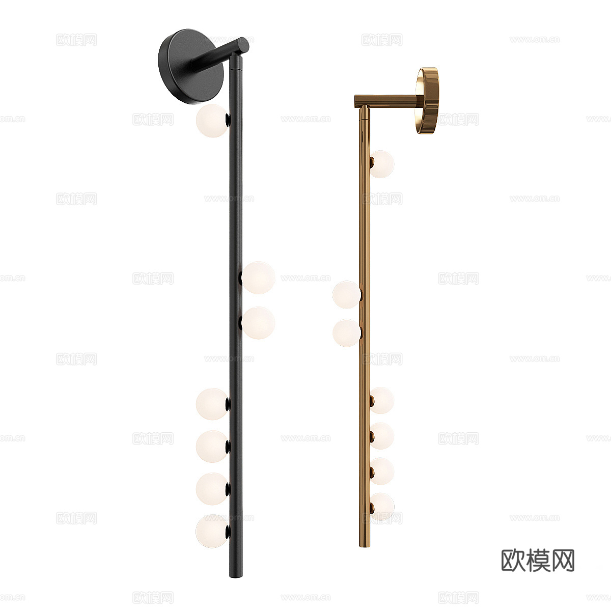 现代轻奢极简装饰壁灯3d模型