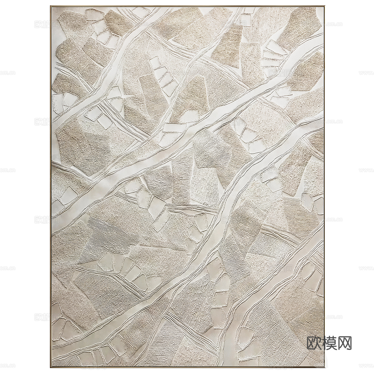 现代 Antonin Anzil 浅浮雕艺术挂画3d模型