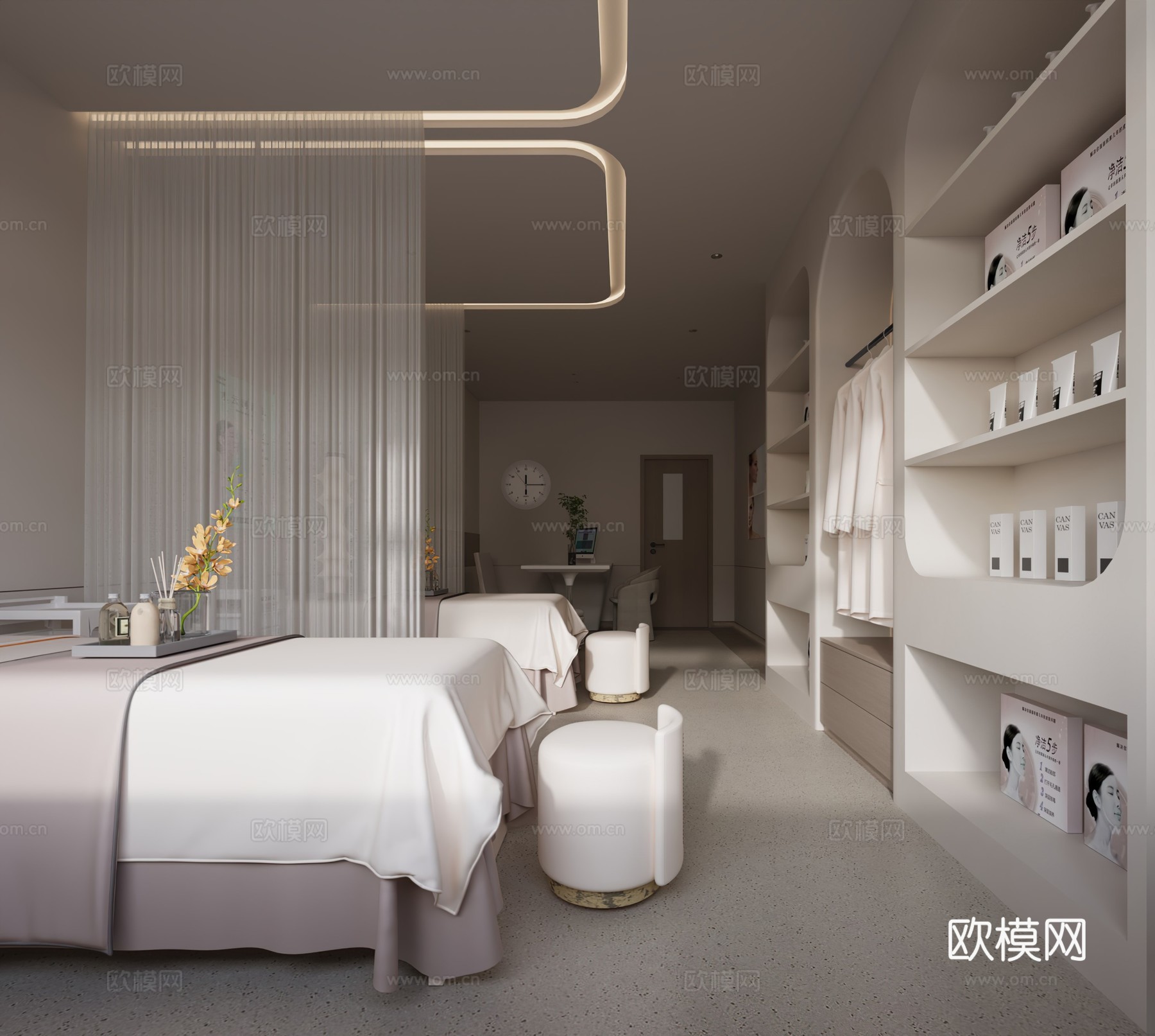 现代美容3d模型