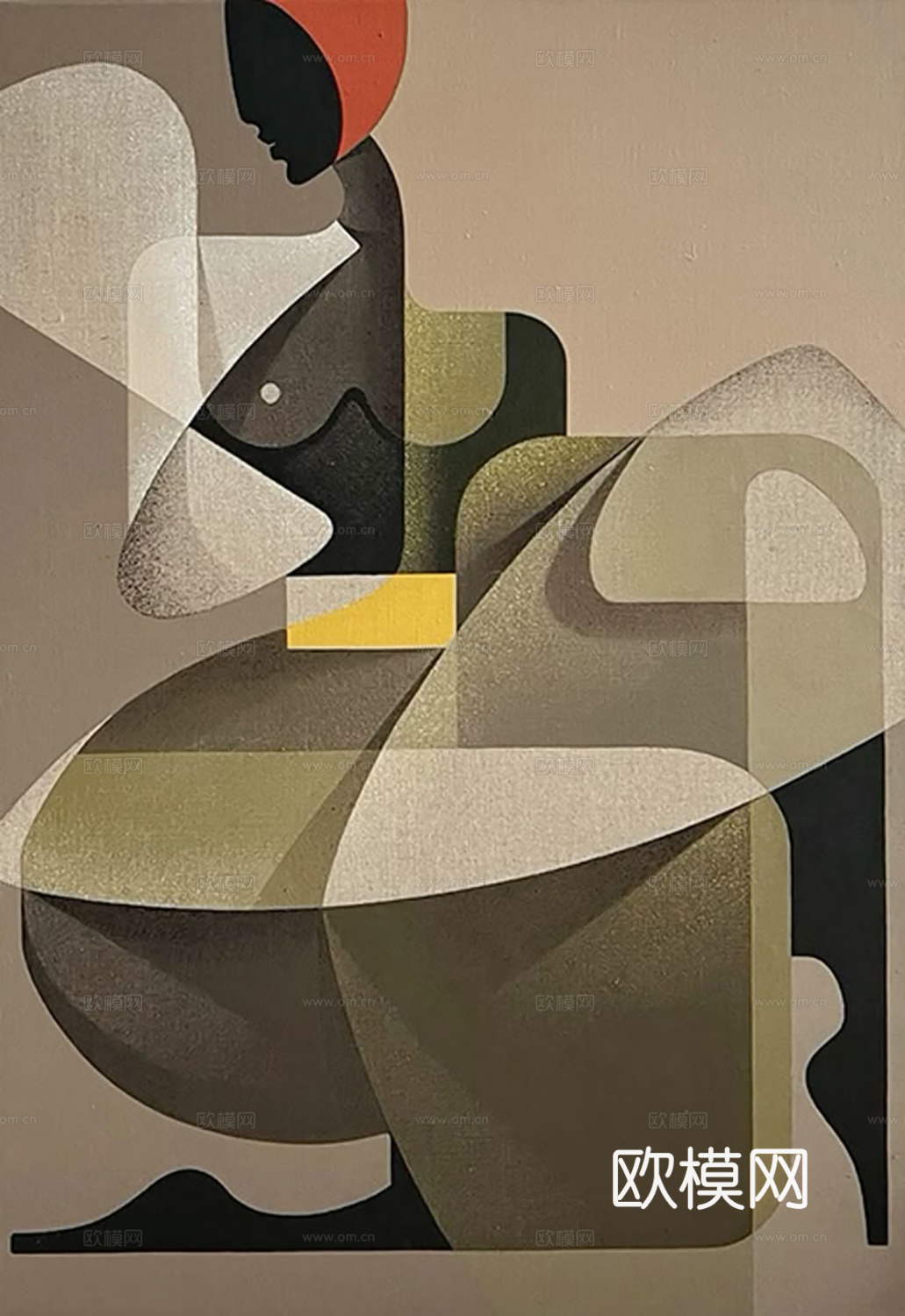 简约抽象装饰画  纹理挂画 立体几何挂画 现代轻奢挂画