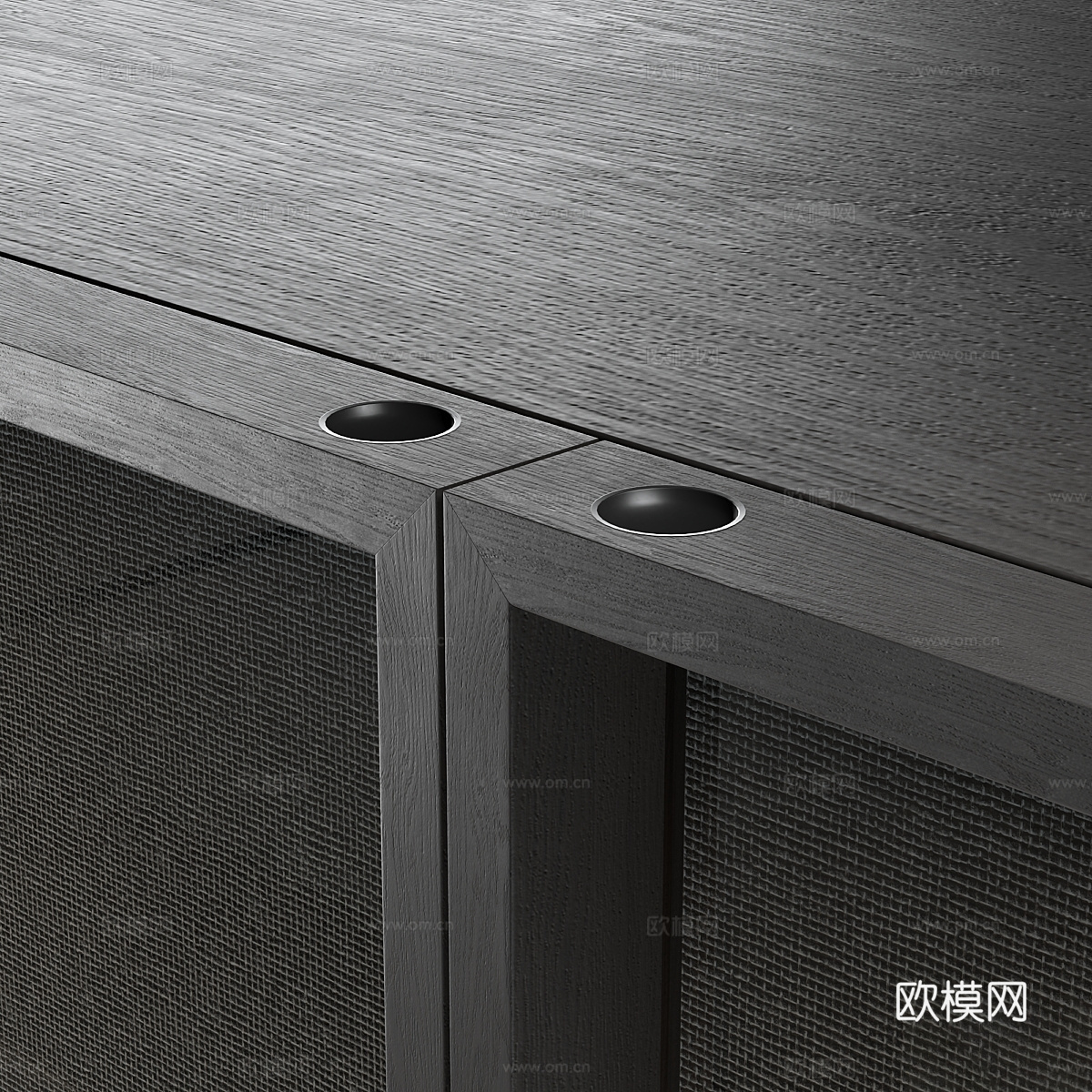 现代意式极简 Poliform 电视柜3d模型