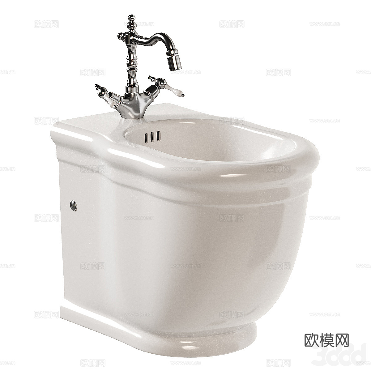 法式马桶 坐浴盆3d模型