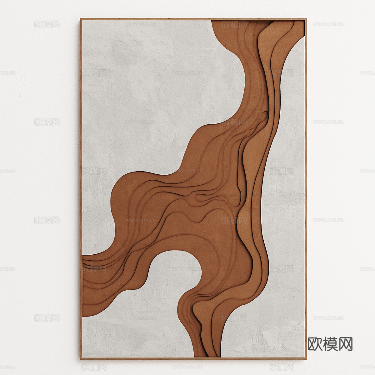 新中式装饰画 挂画3d模型