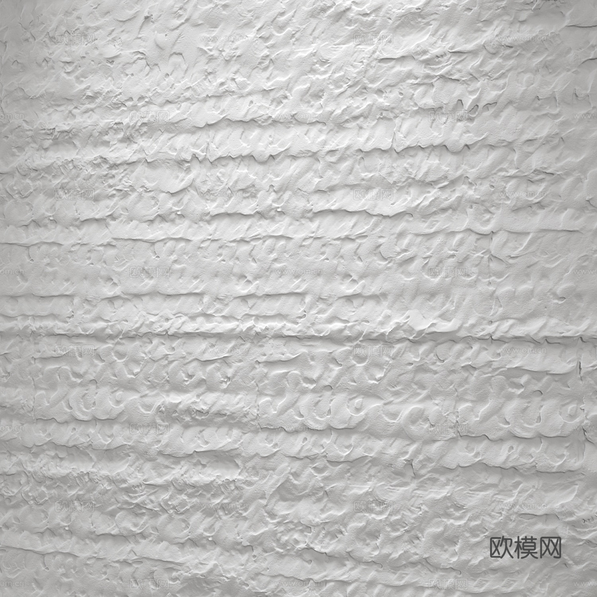 现代石膏肌理墙3d模型