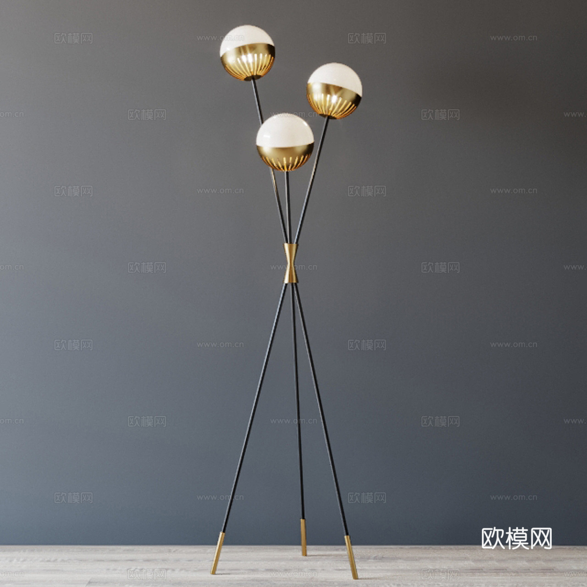 现代轻奢落地灯3d模型