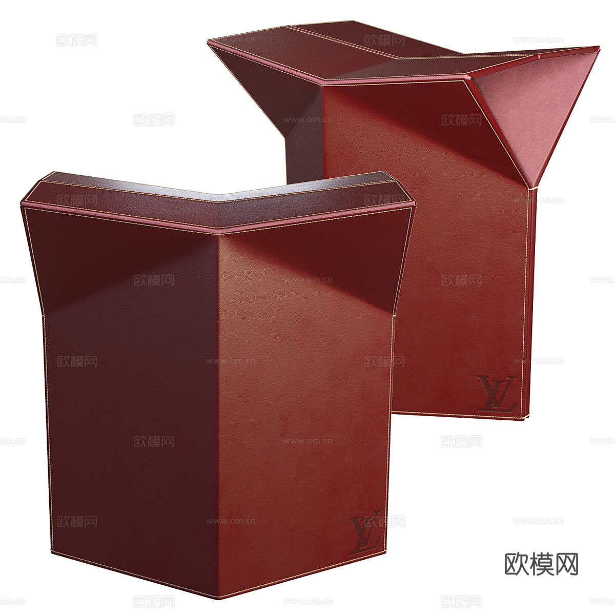 现代意式轻奢 Louis Vuitton ASTOOL化妆凳3d模型