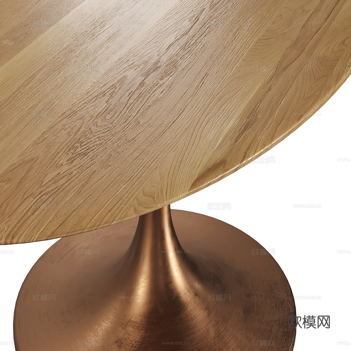 现代轻奢 Hisia 椭圆餐桌3d模型