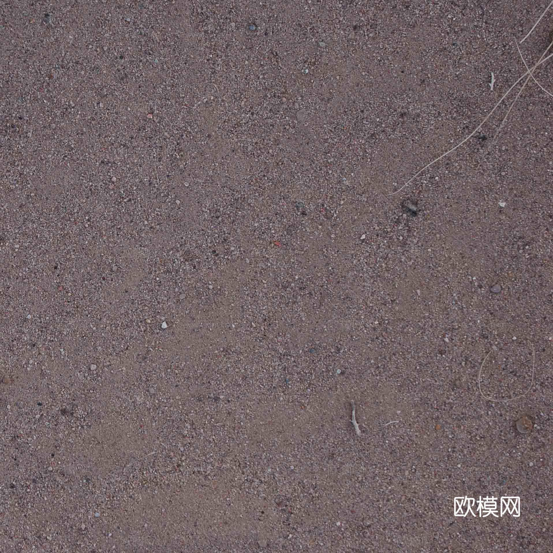 沙土地面 沥青路面 碎石 鹅卵石 广场地面