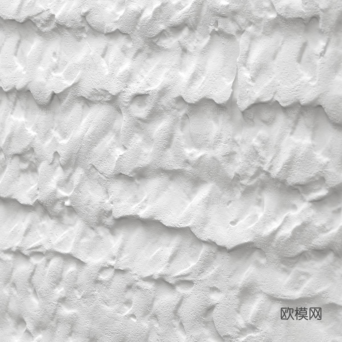现代石膏肌理墙3d模型