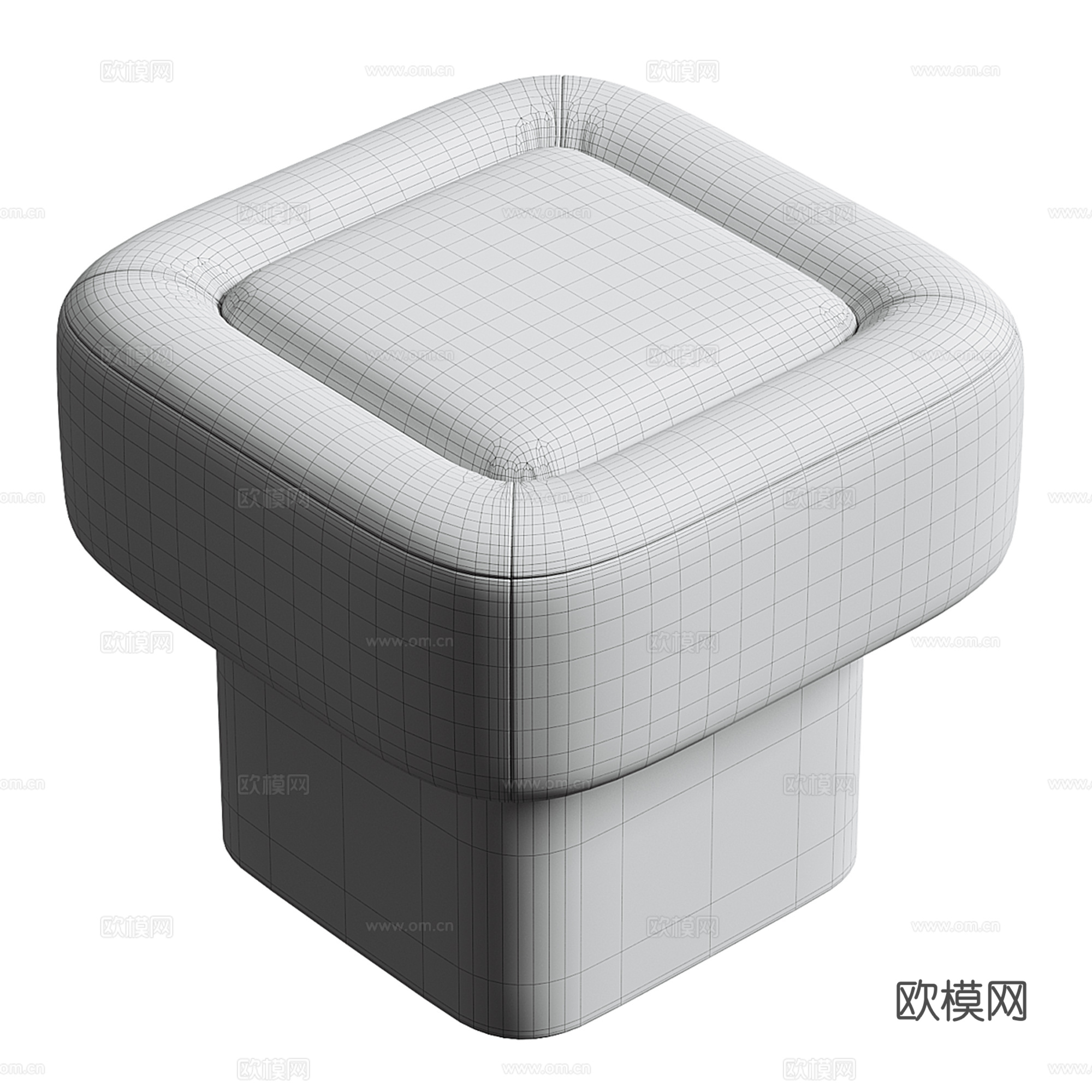 现代沙发凳 矮凳 梳妆凳3d模型