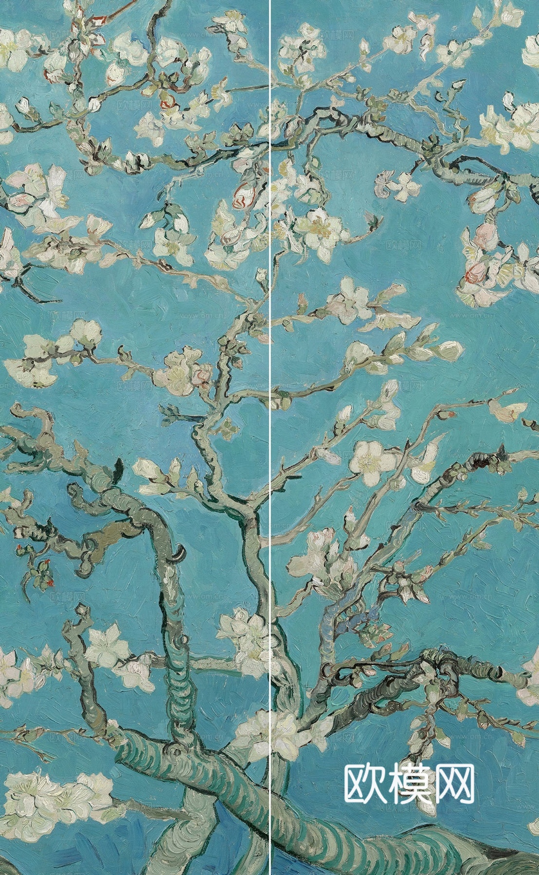 盛开的杏花护墙板岩板