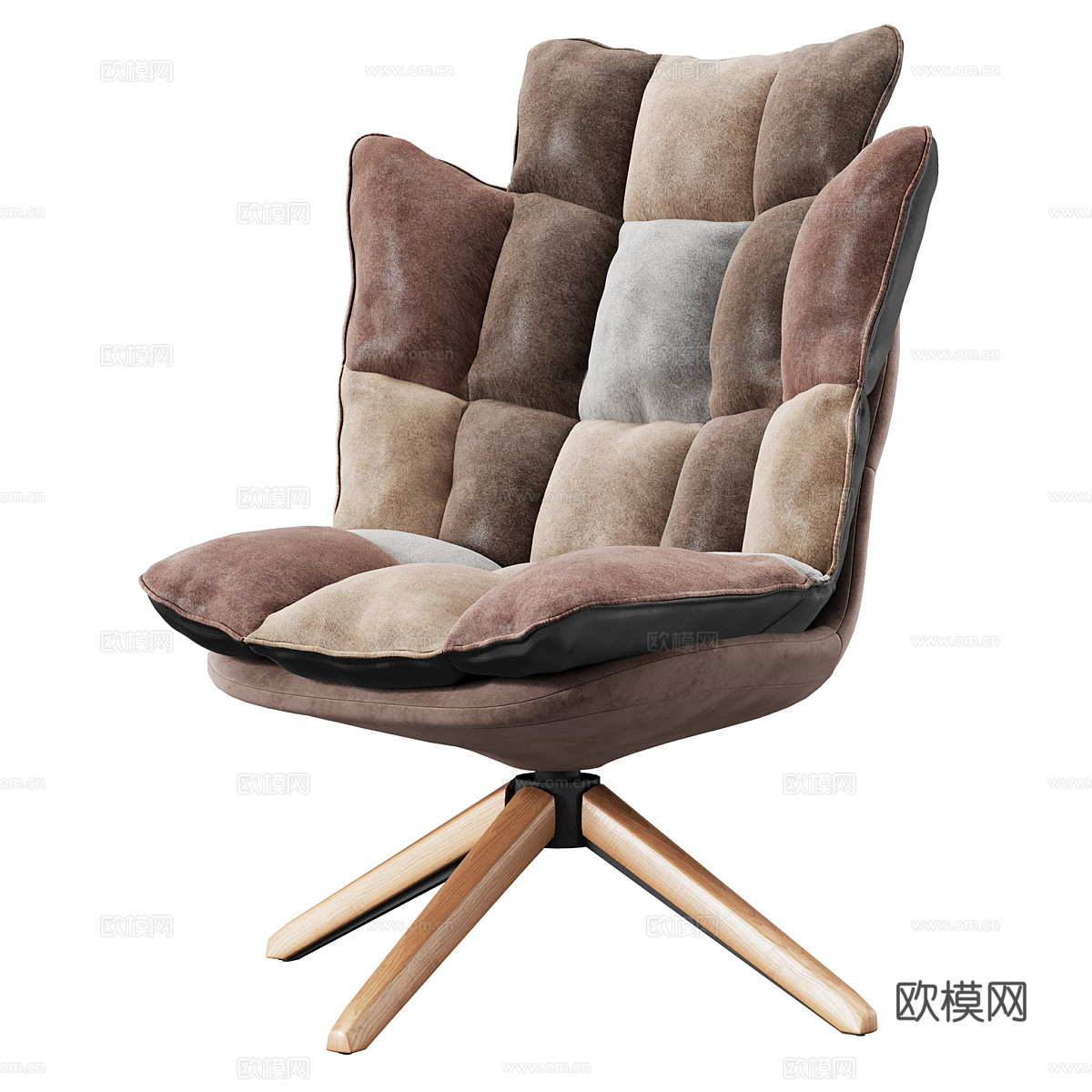 现代 Husk 休闲椅3d模型