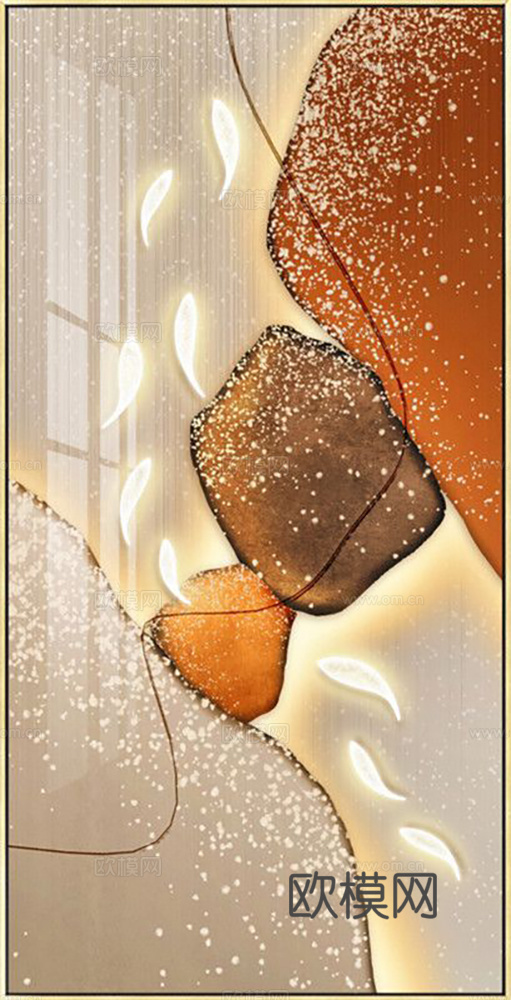 简约抽象装饰画  纹理挂画 立体几何挂画 现代轻奢挂画下载