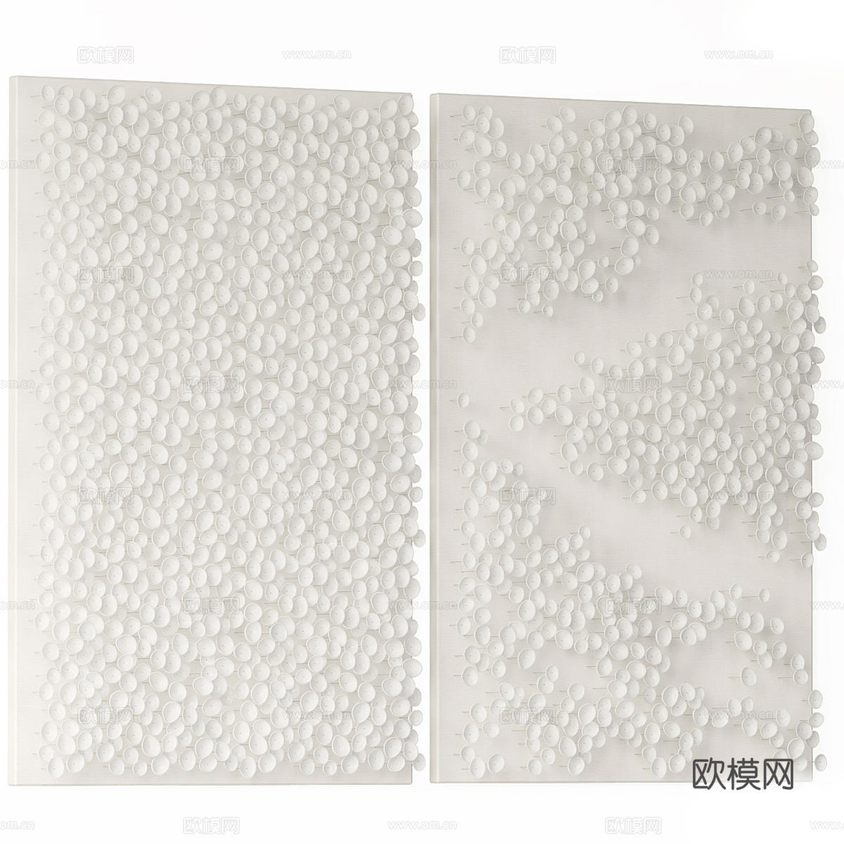 现代极简钉板 钉墙挂件3d模型