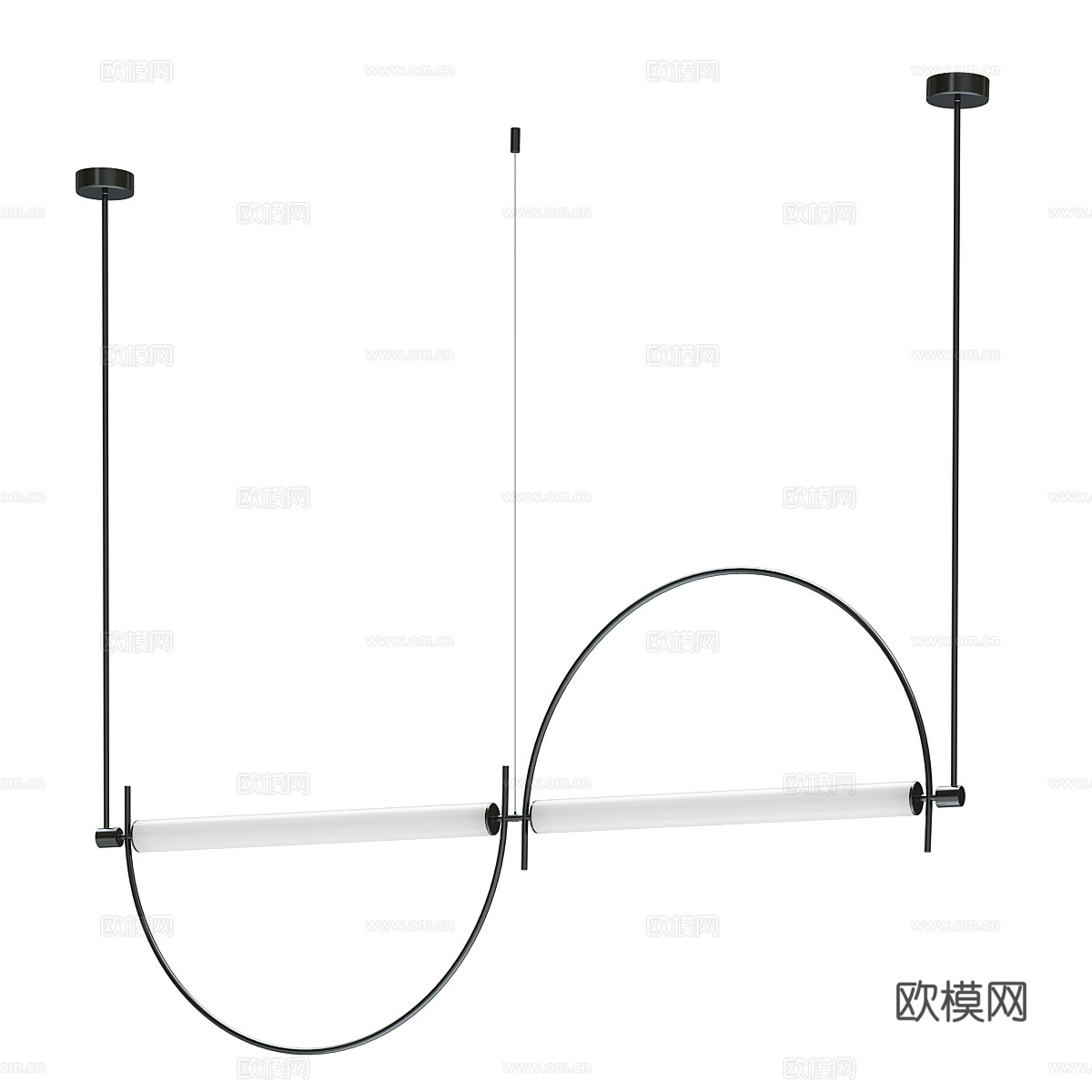 现代极简装饰吊灯3d模型