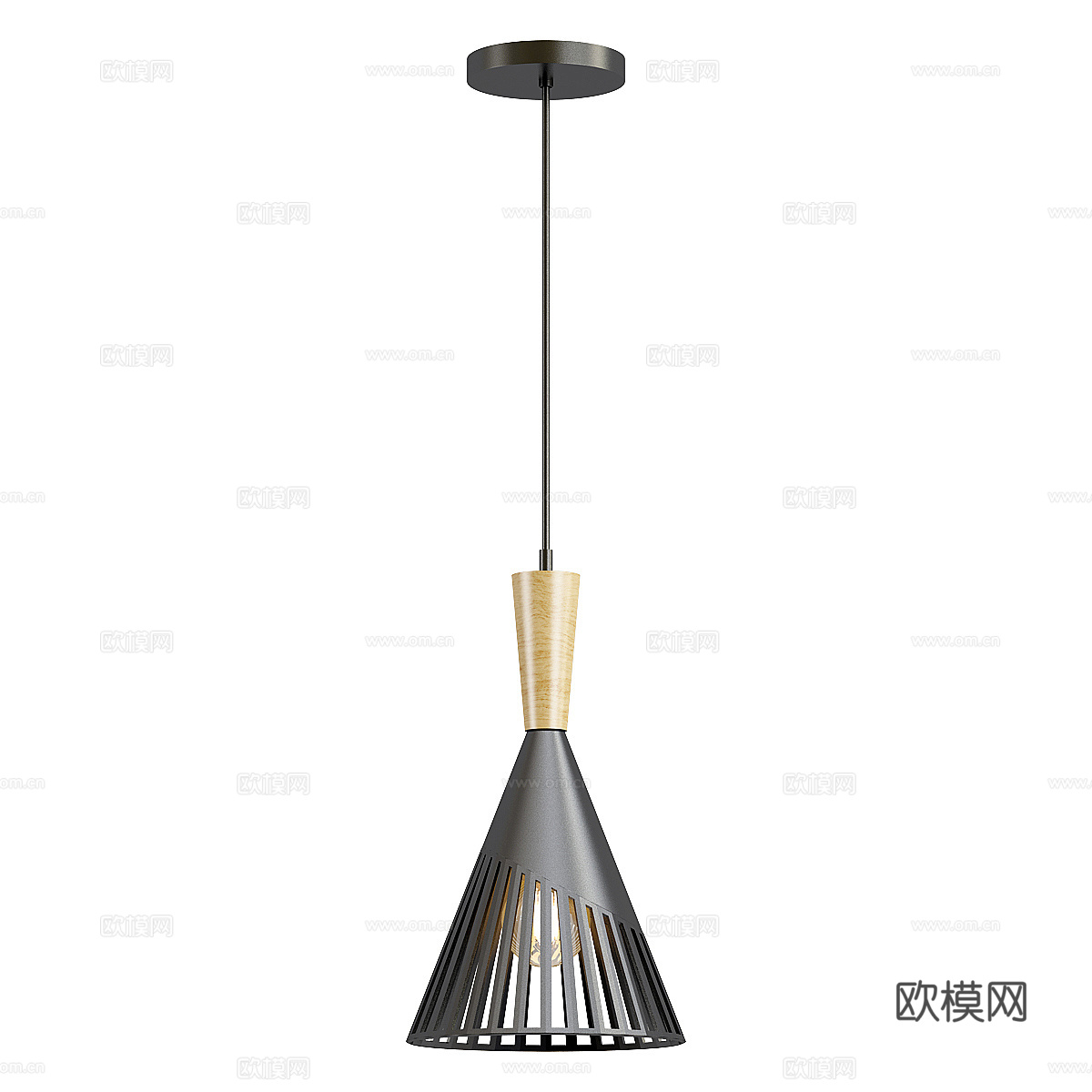 新中式装饰小吊灯3d模型
