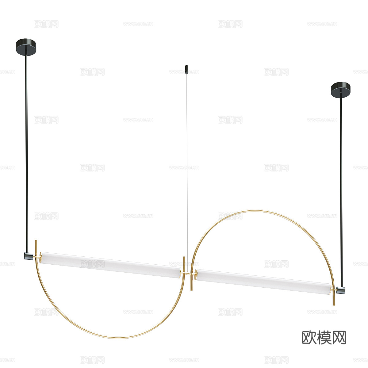 现代极简装饰吊灯3d模型