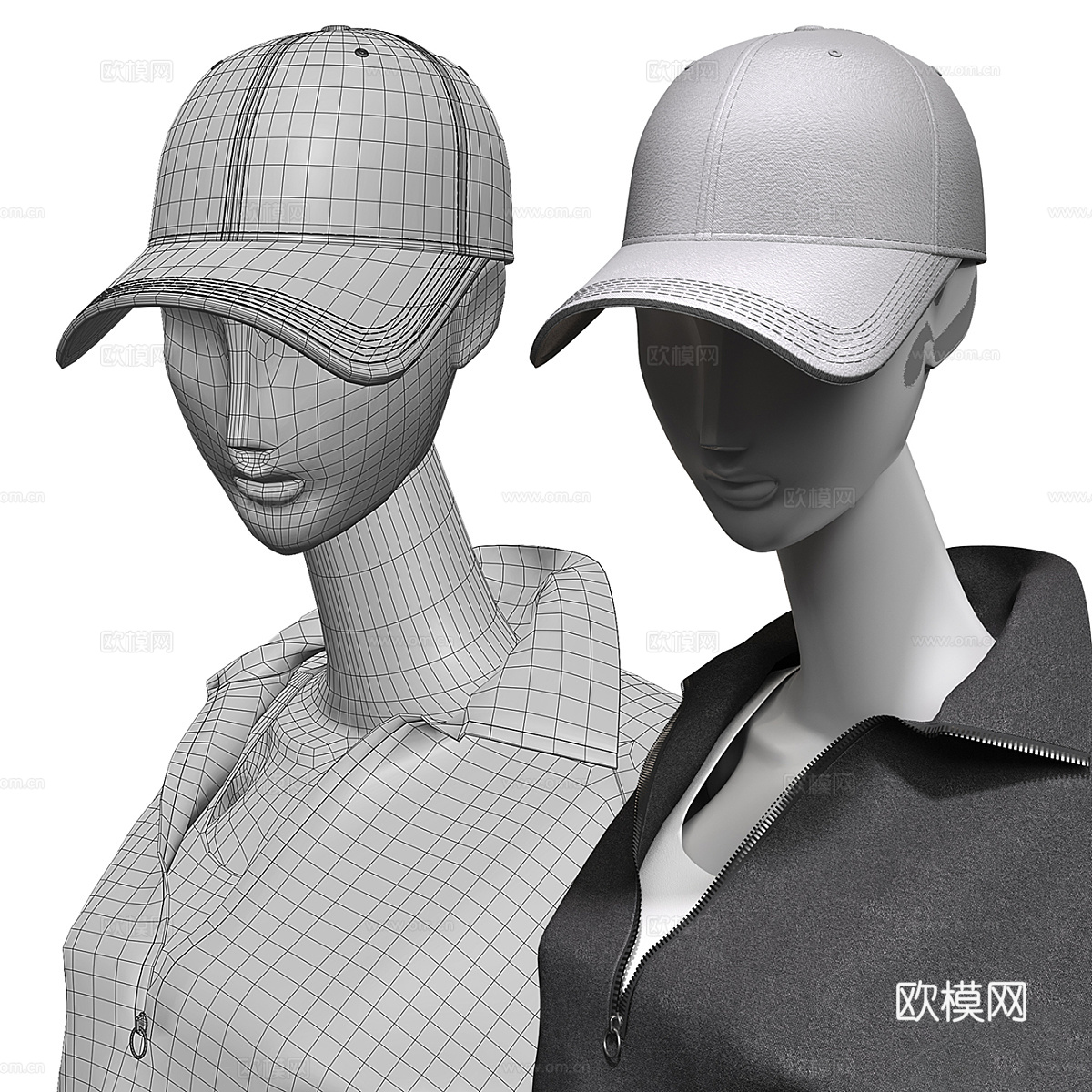 现代人物模特3d模型