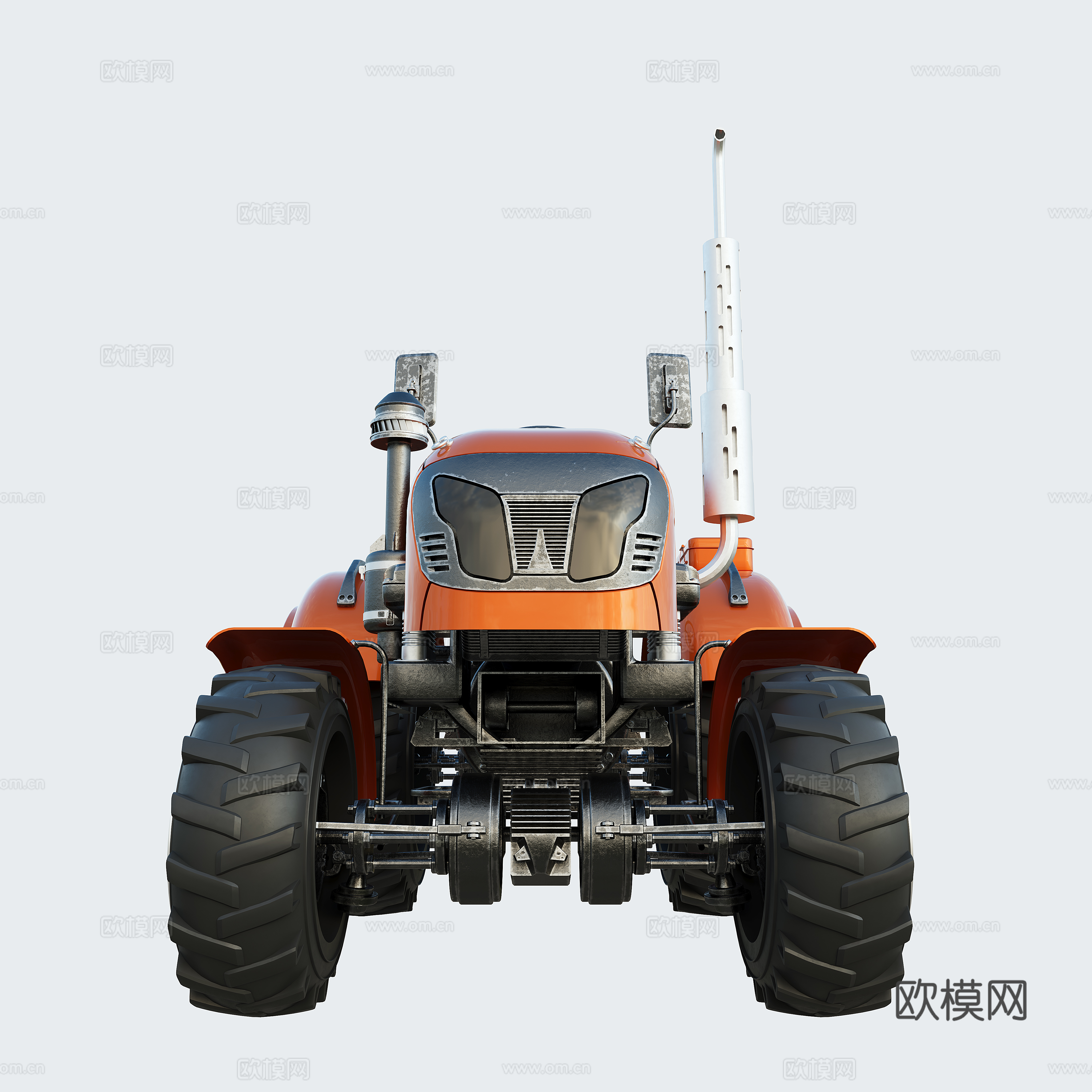 农用拖拉机3d模型