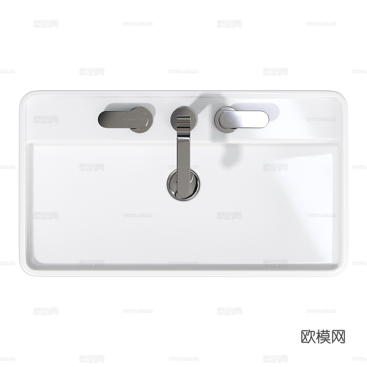 现代陶瓷台盆3d模型
