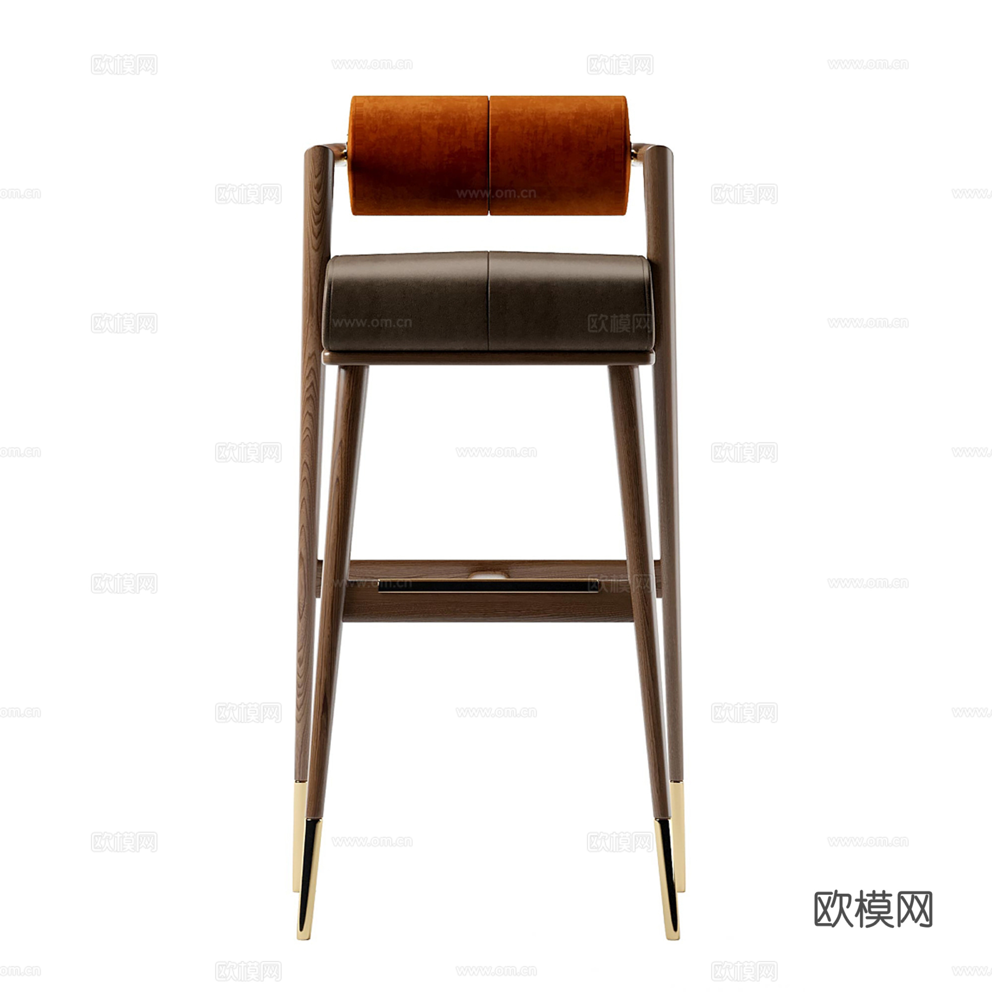 现代轻奢吧台椅 吧凳su模型