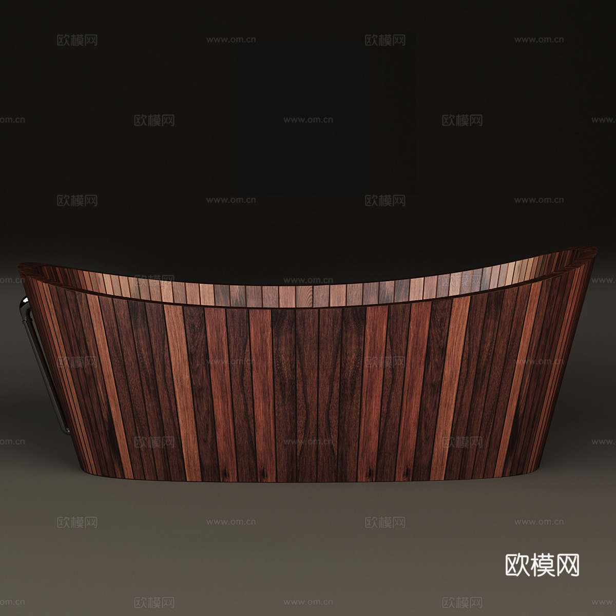 木桶 浴桶 泡澡桶3d模型