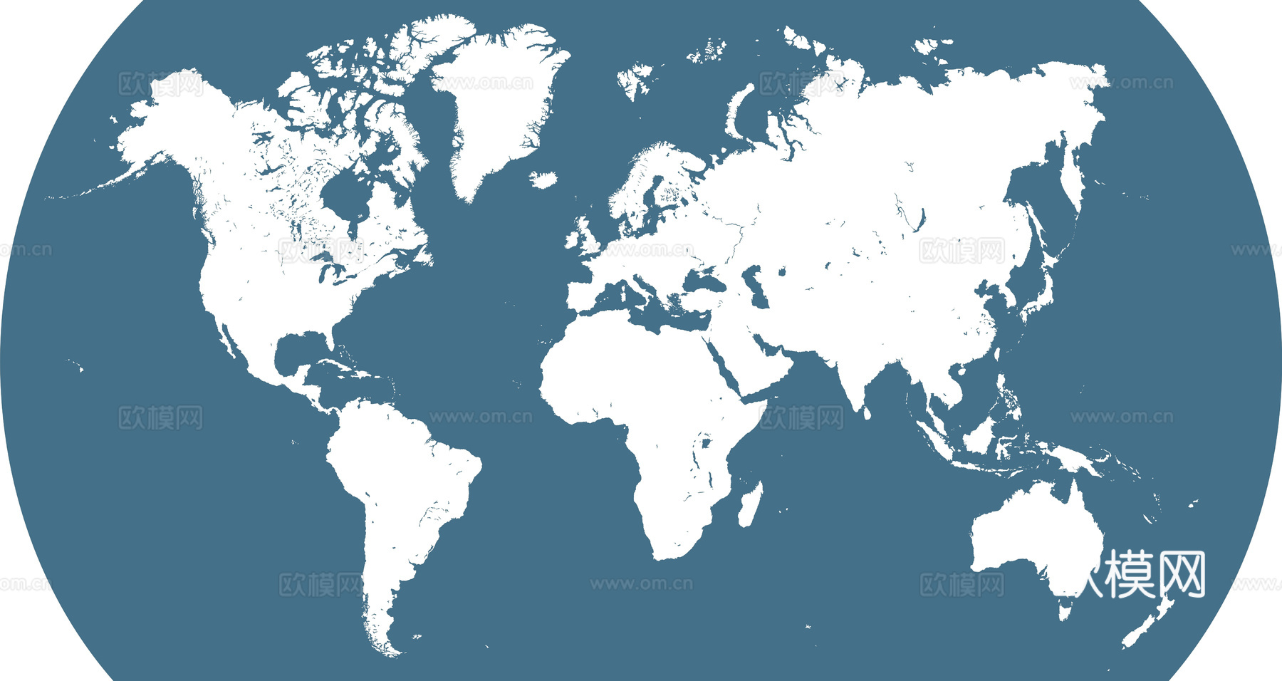 地图 世界地图 简化地图