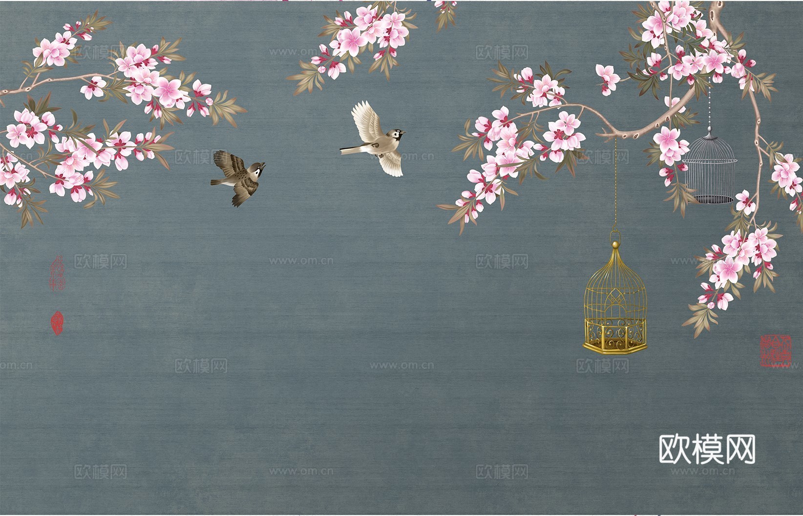 新中式花鸟装饰画