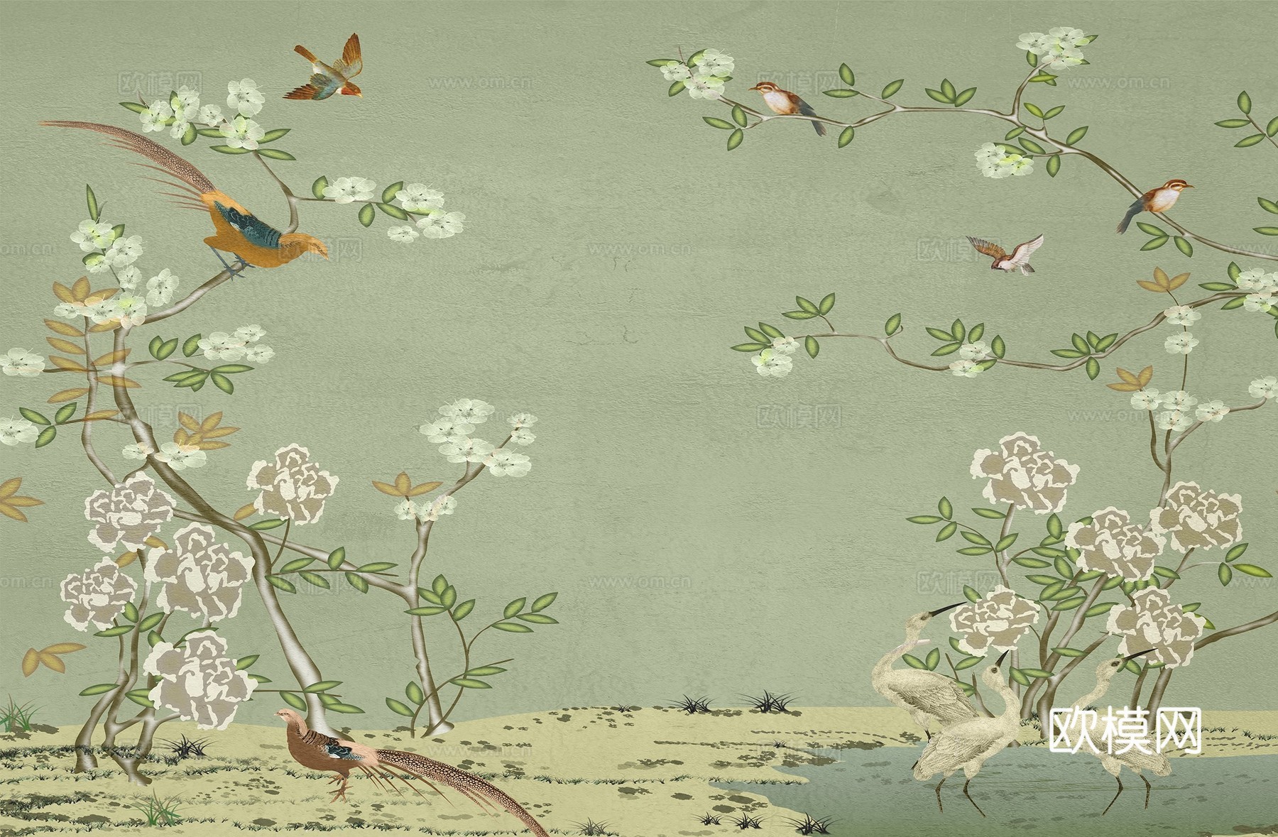 新中式花鸟装饰画