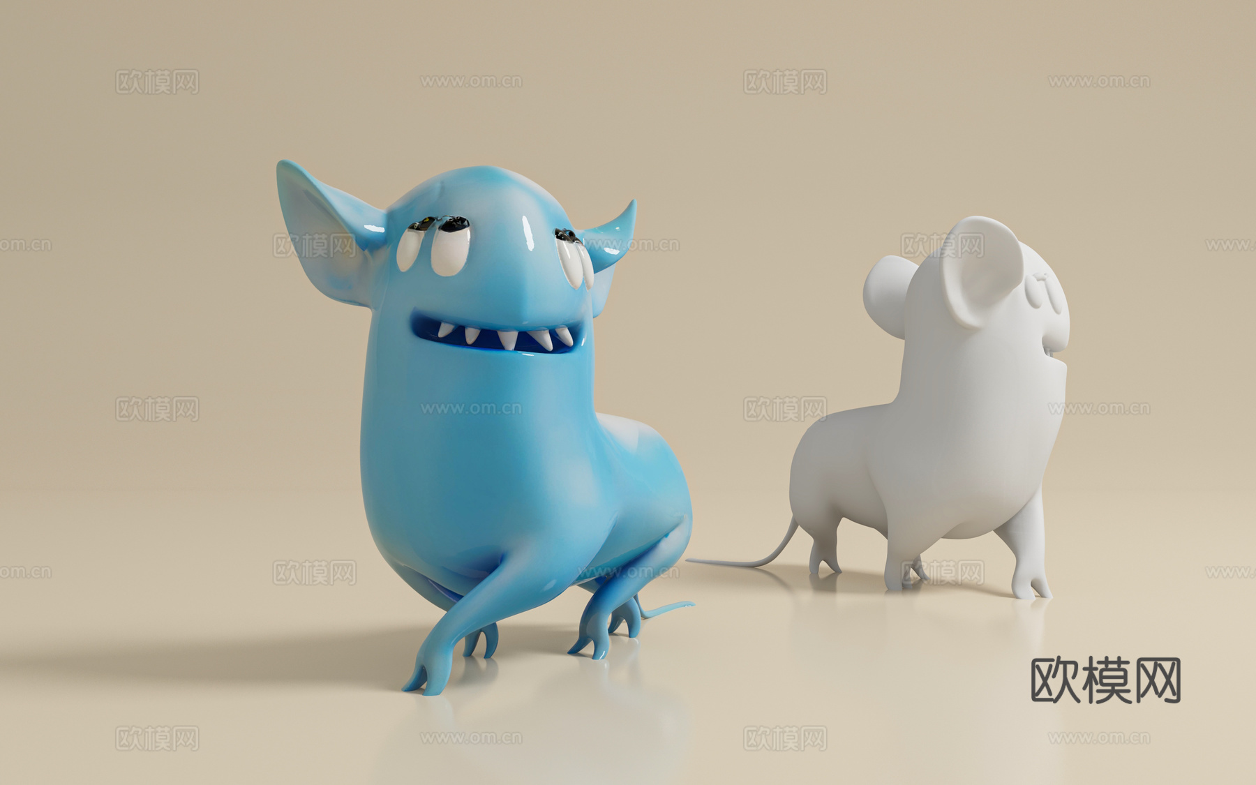 怪物 怪兽 精灵 动物 手办 游戏角色 卡通形象 道具 美陈3d模型