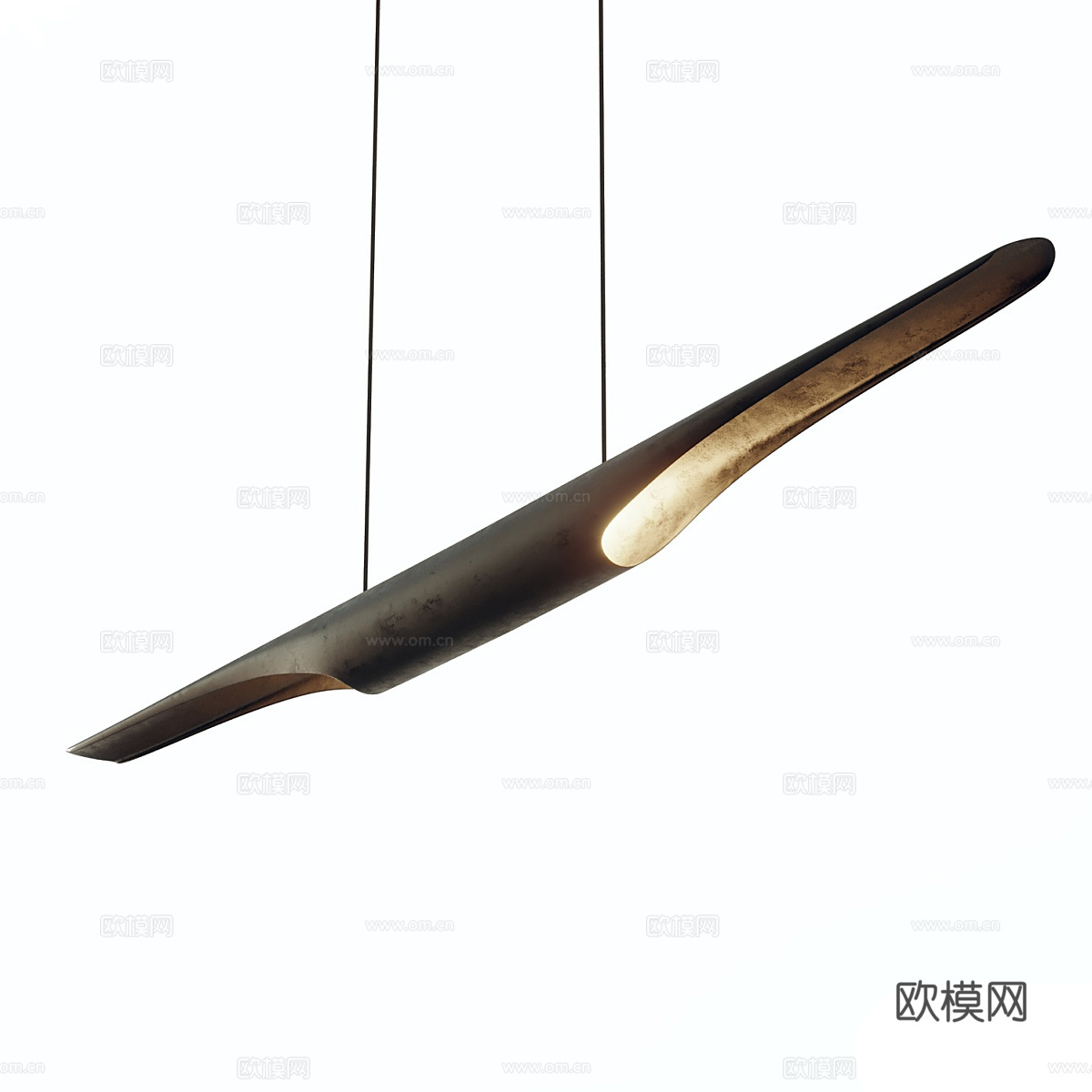 现代极简装饰吊灯3d模型