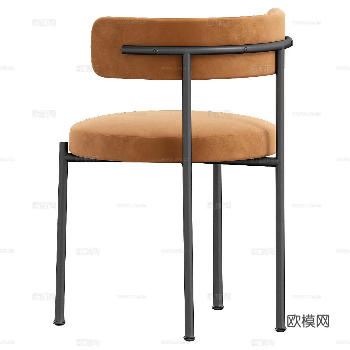 现代意式极简 Inesse Boucle 象牙色餐椅3d模型