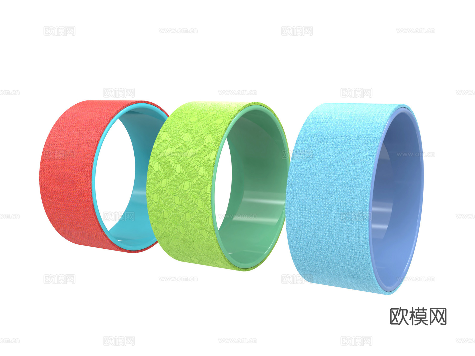 瑜伽轮 健身器材 瑜伽用品 体育用品3d模型