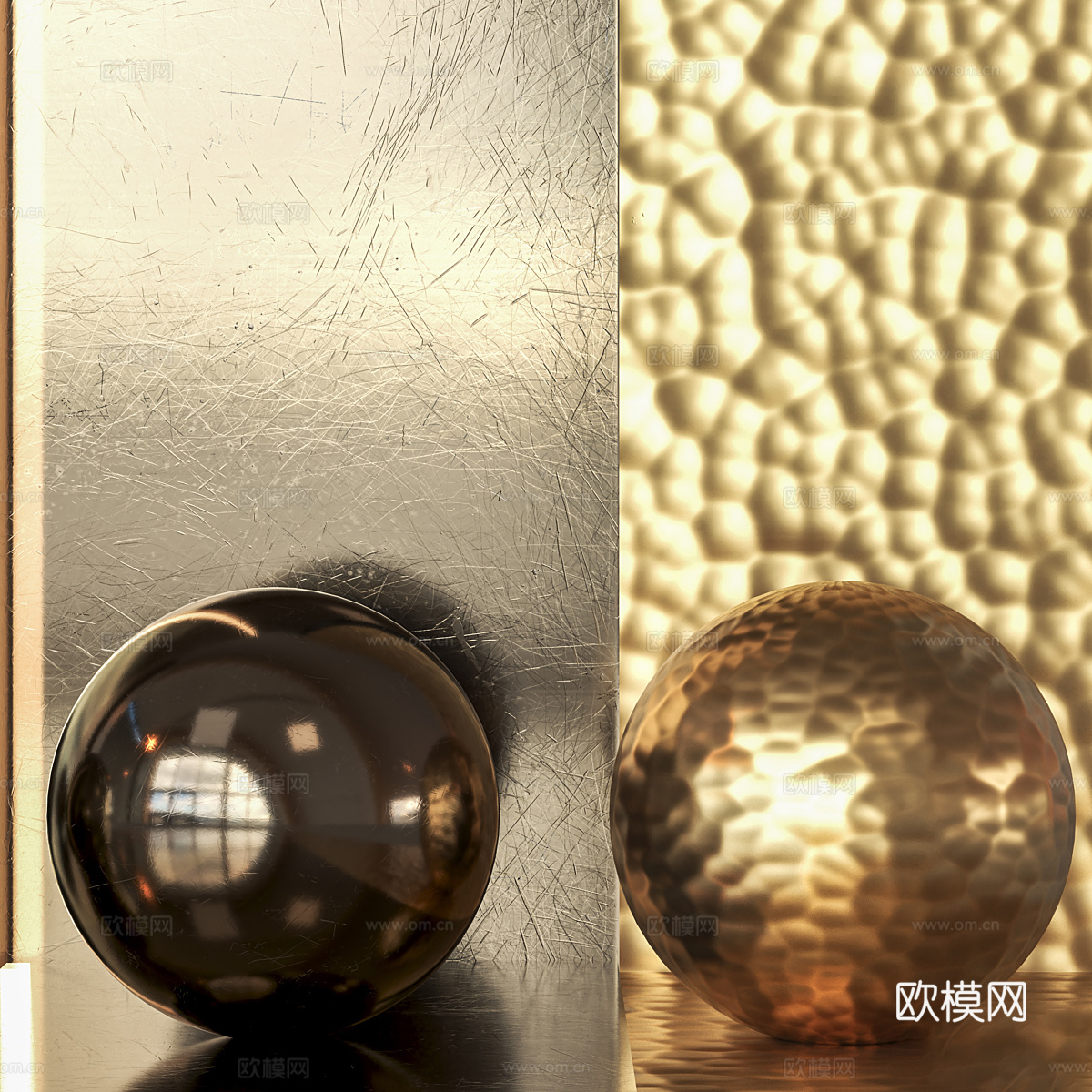 金属 黄铜金属3d模型