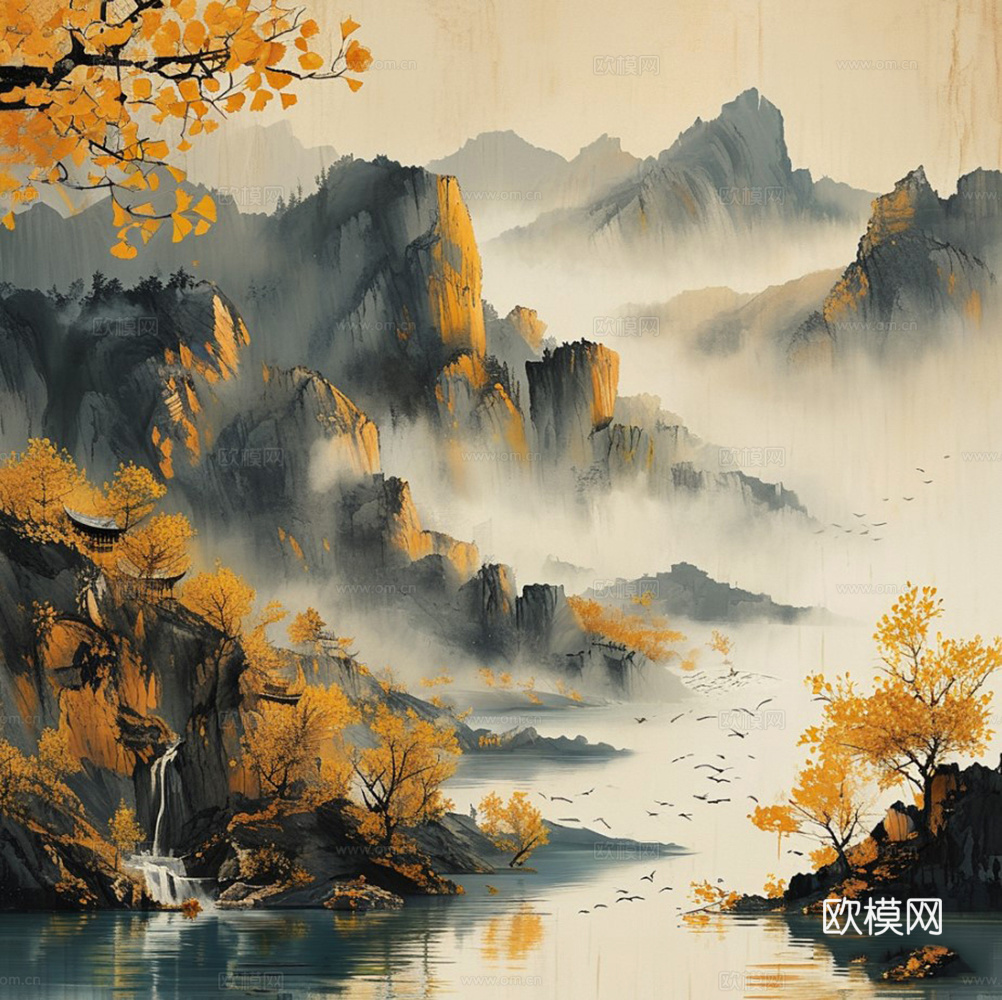 宋式风挂画装饰画