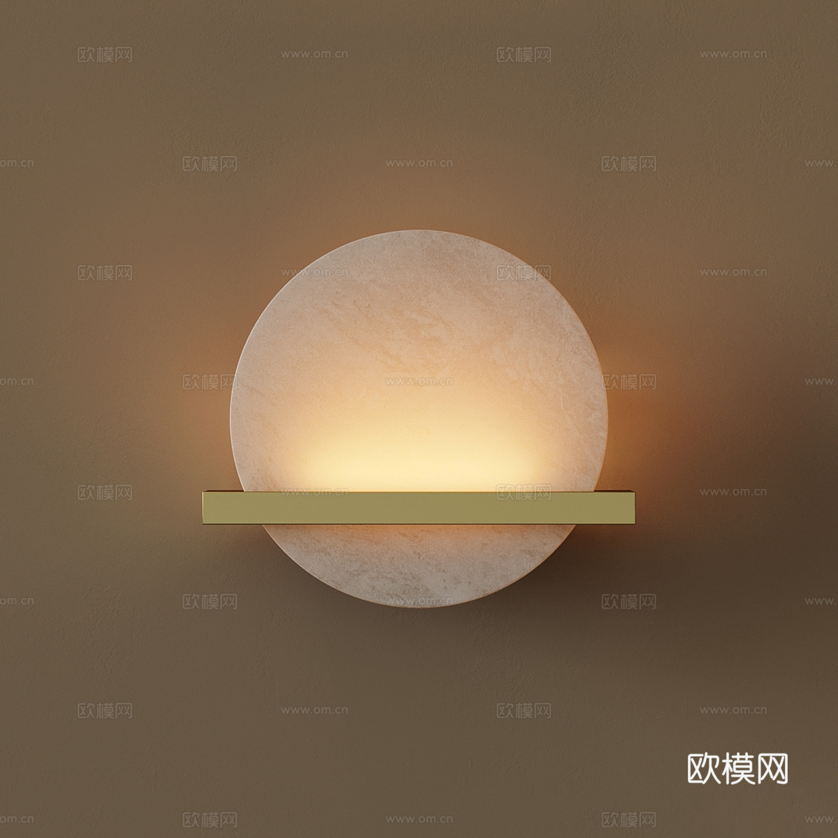新中式轻奢装饰壁灯3d模型