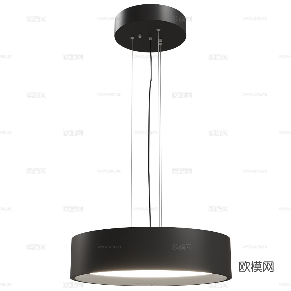 现代意式极简装饰吊灯3d模型