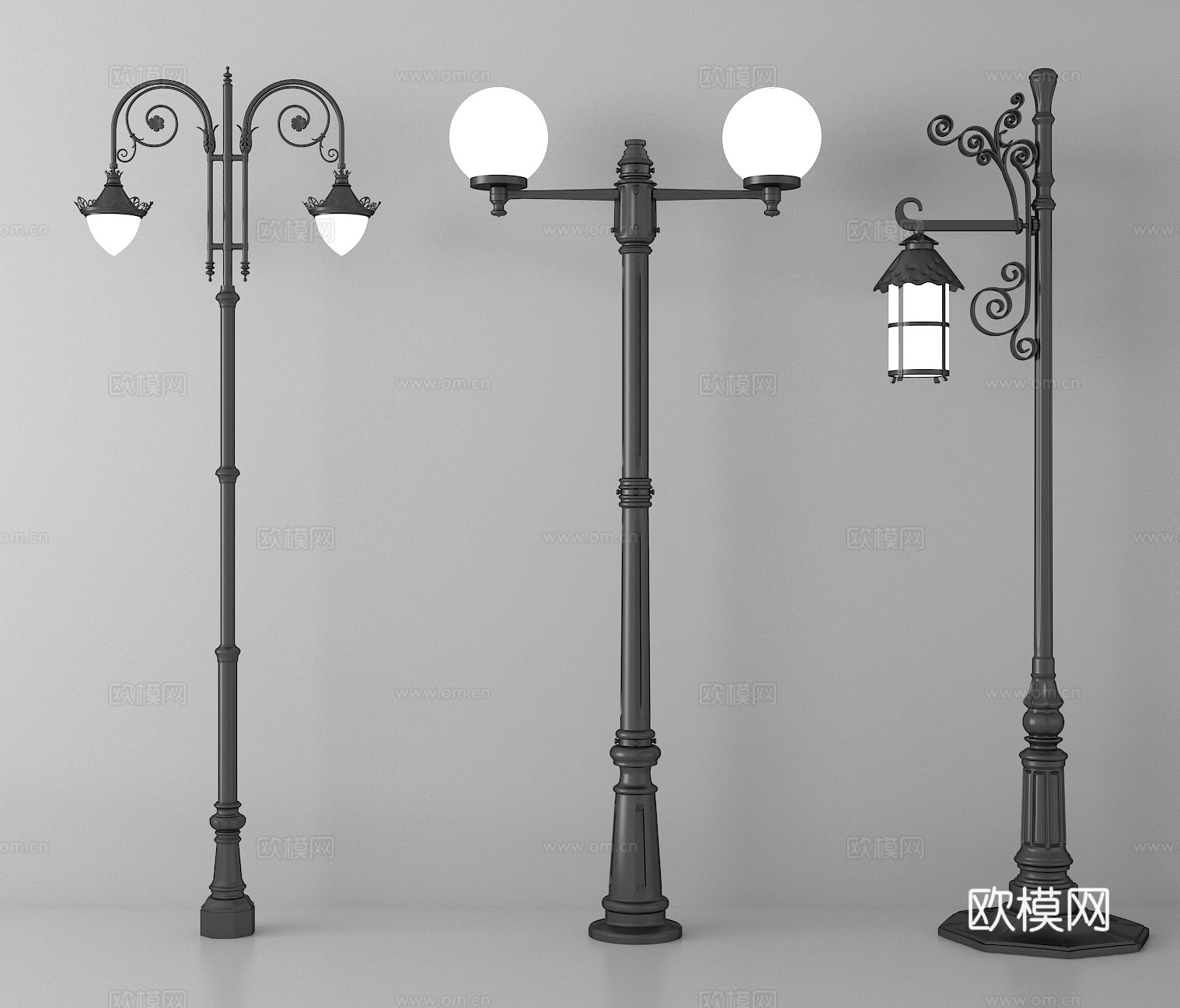 户外灯 路灯su模型