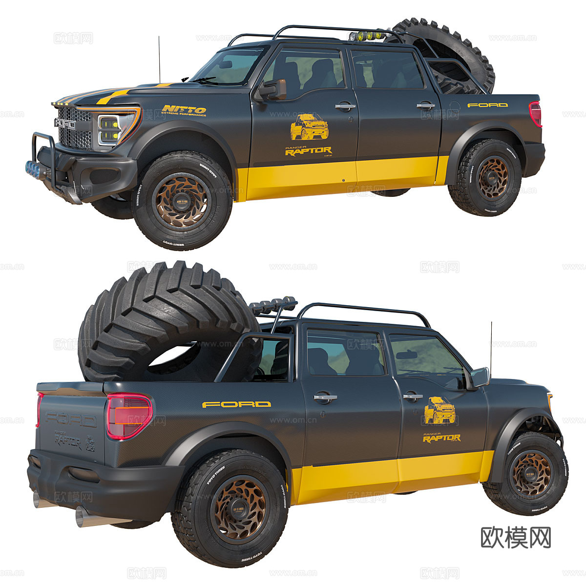 皮卡车3d模型