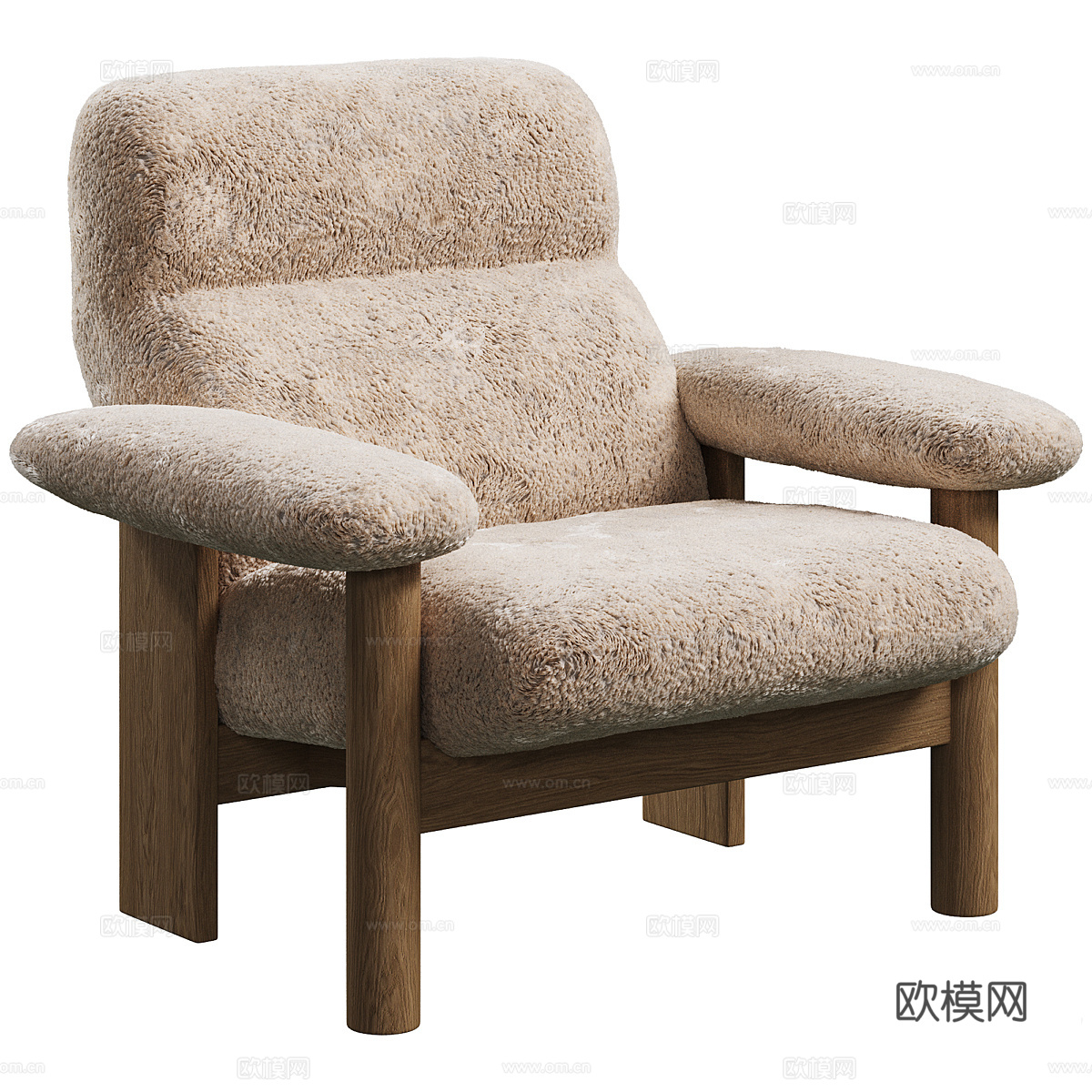 Audo 设计的巴西利亚扶手椅3d模型