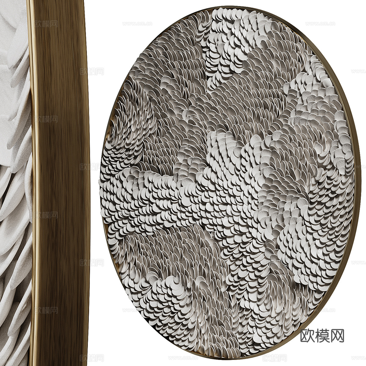 新中式侘寂墙饰挂件3d模型