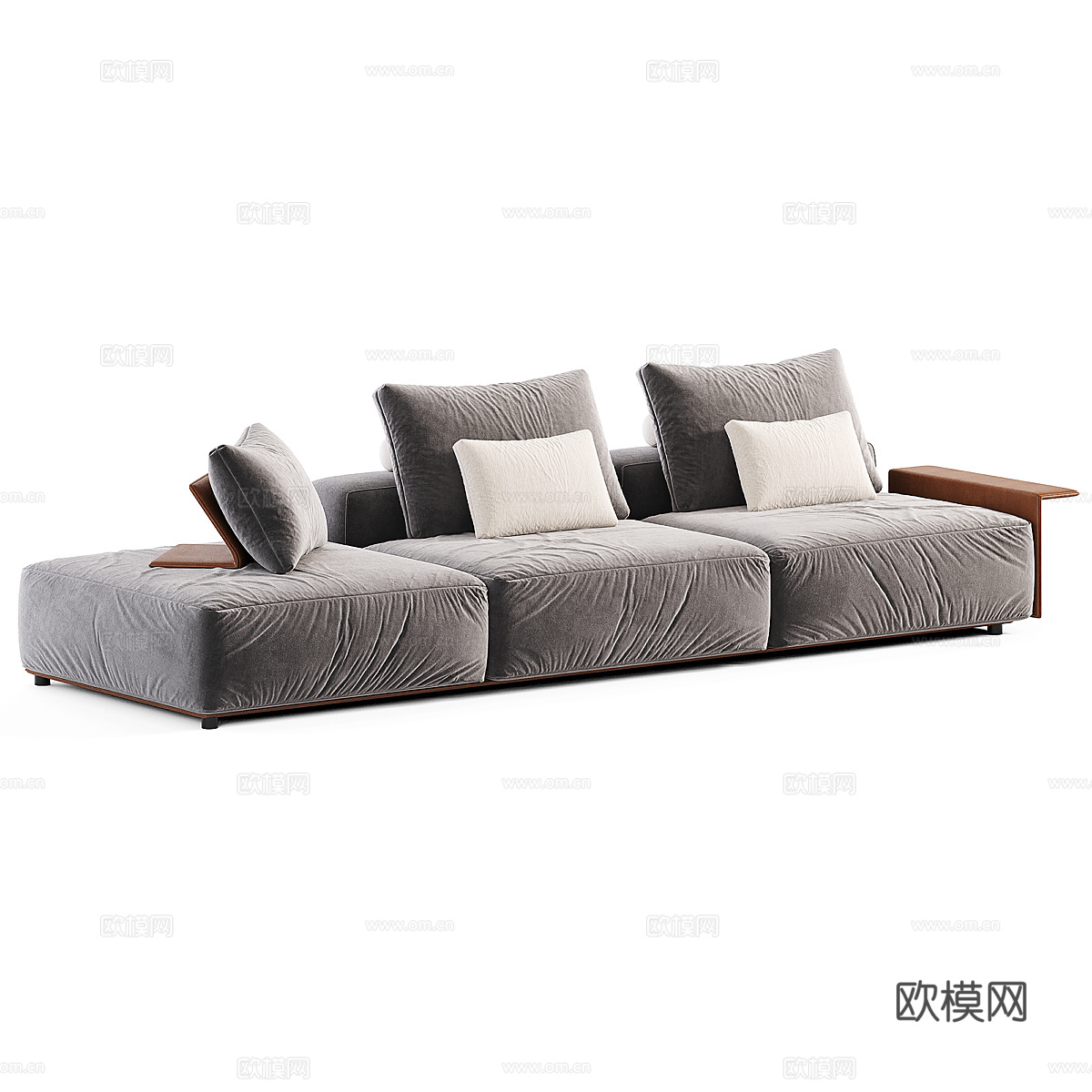 现代意式轻奢 Westside 组合沙发3d模型