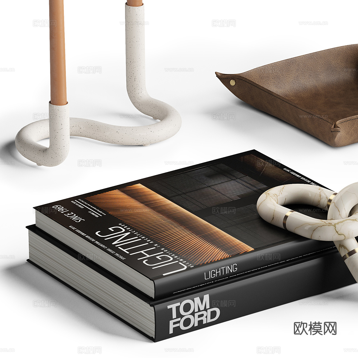 现代饰品摆件组合3d模型