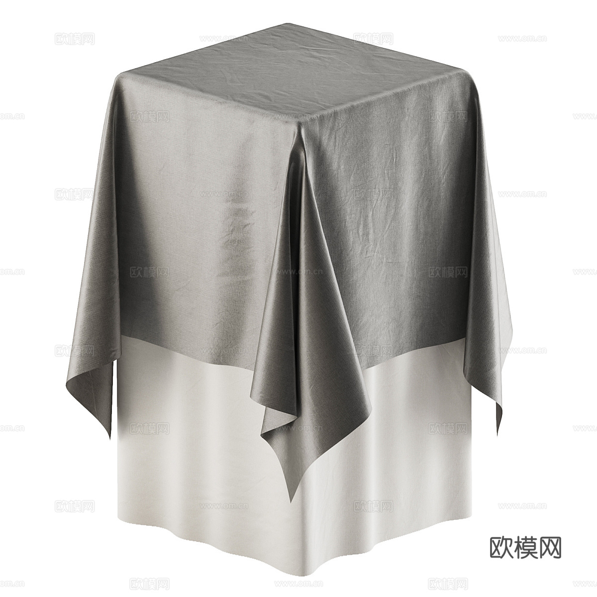 新中式桌布3d模型