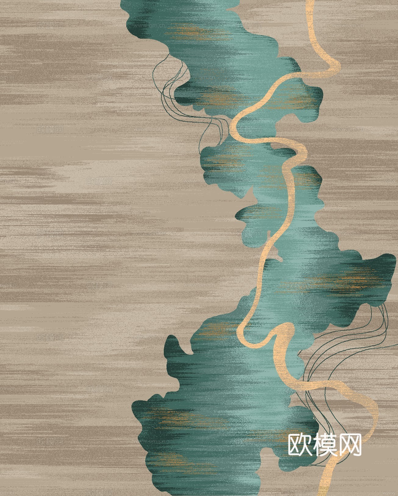 新中式简约地毯