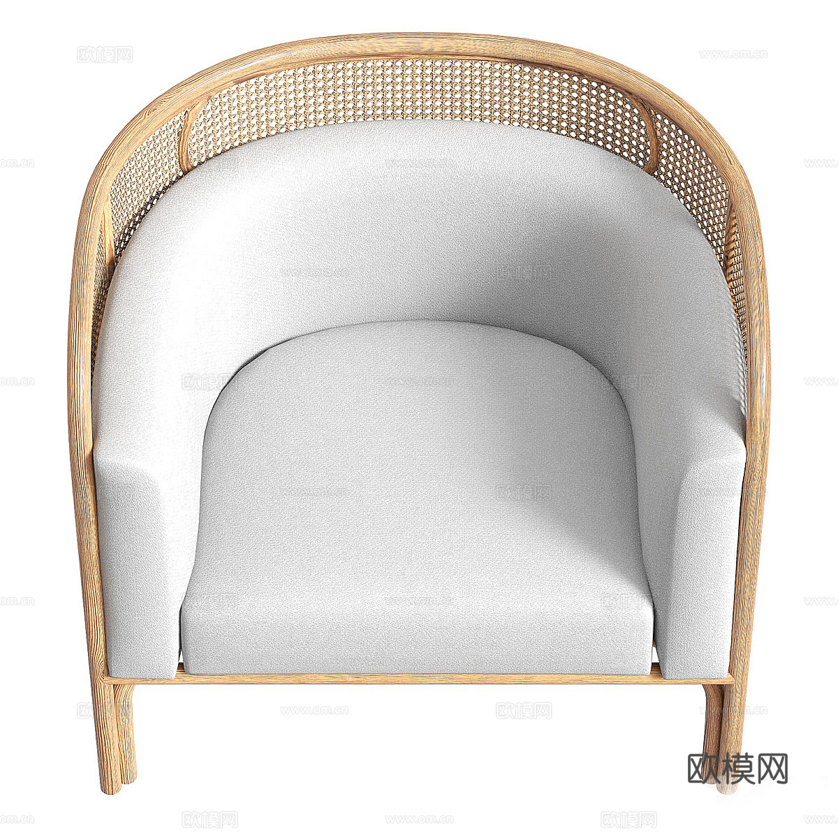 新中式侘寂 Santai 休闲椅3d模型