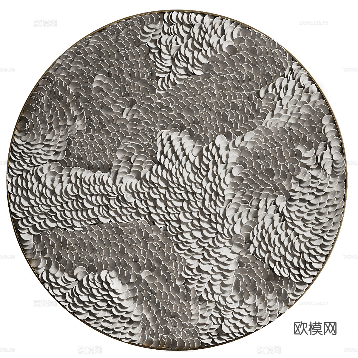 新中式侘寂墙饰挂件3d模型