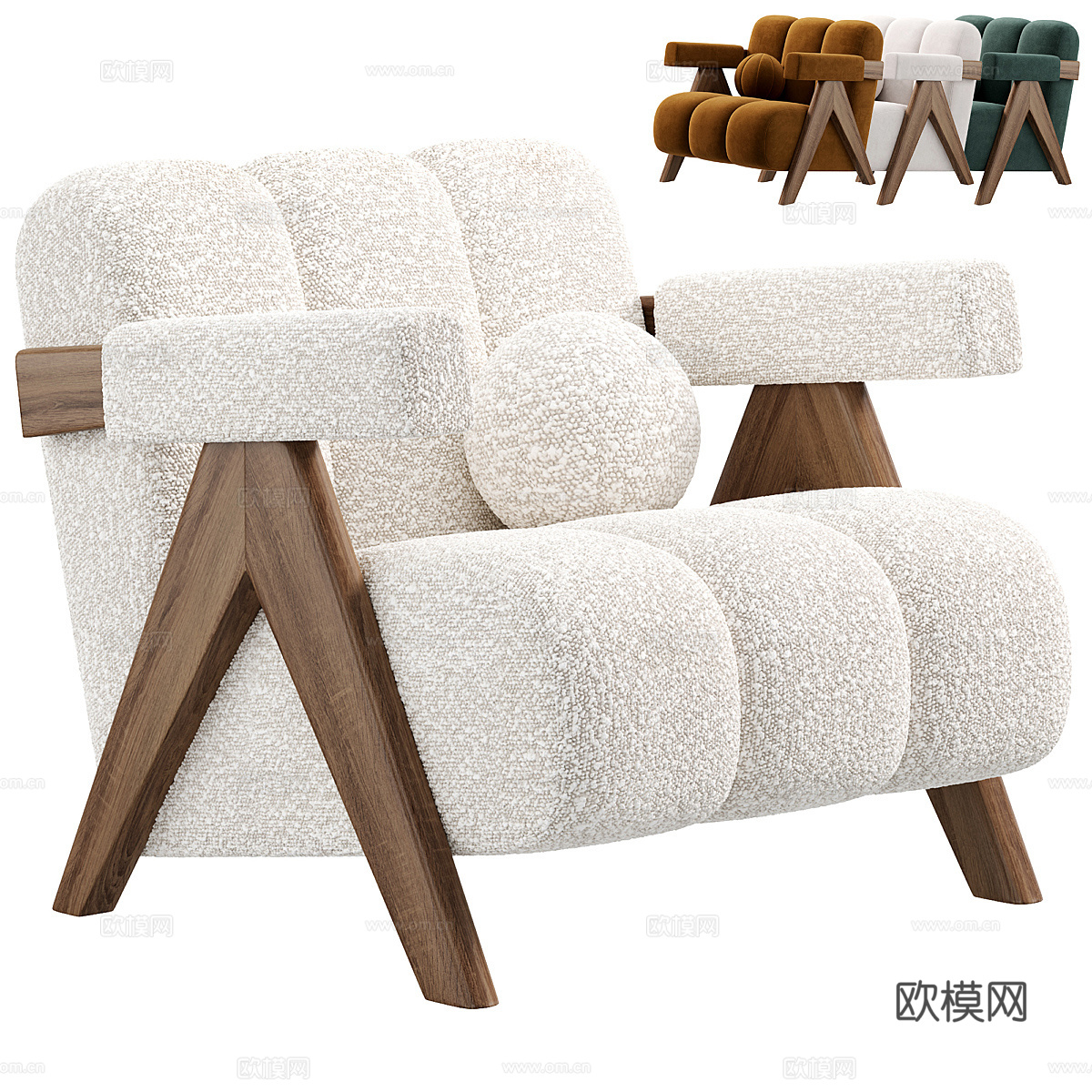 ARTIPIECES 出品的 KARMAN 扶手椅3d模型
