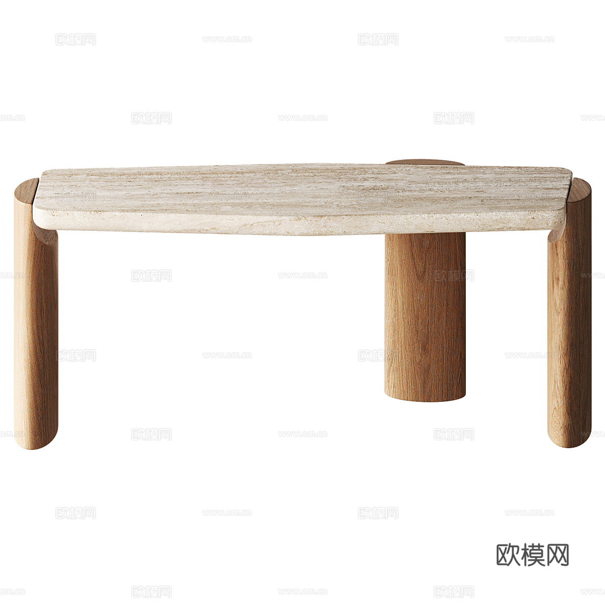 新中式侘寂 LOB 茶几3d模型