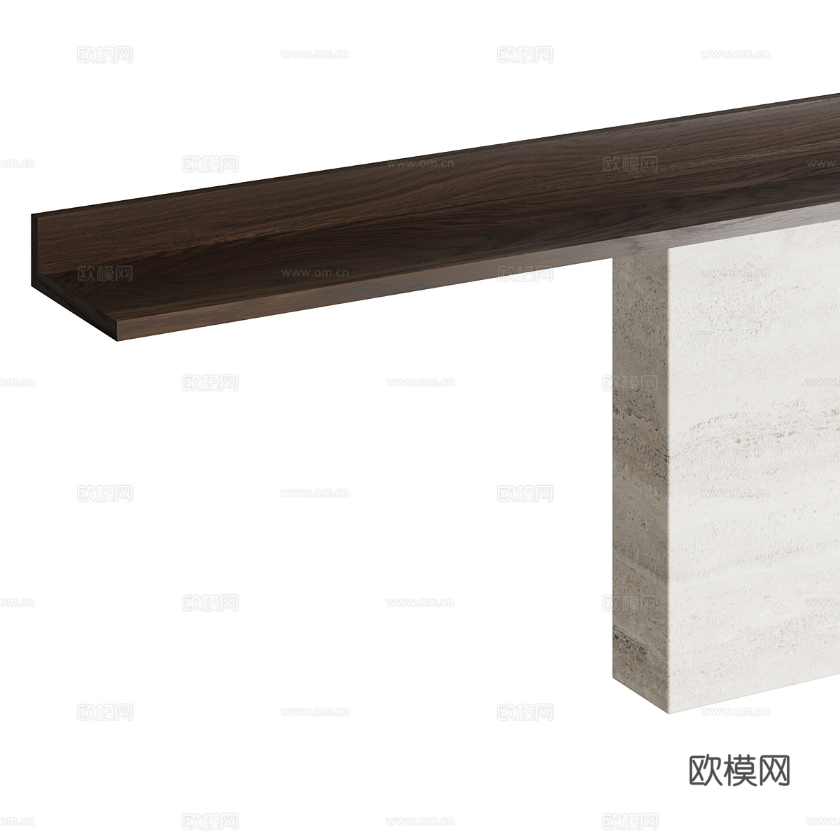 现代意式极简端景台3d模型